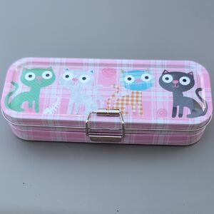 Pink Cat Pencil Case